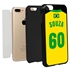 Personalized Brazil Soccer Jersey Case for iPhone 7 Plus / 8 Plus – Hybrid – (Black Case, Black Silicone)
