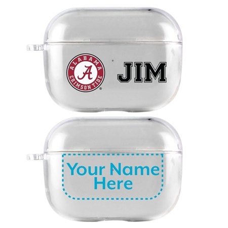 Alabama Crimson Tide Custom Clear Case for AirPods Pro
