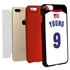 Personalized USA Soccer Jersey Case for iPhone 7 Plus / 8 Plus – Hybrid – (Black Case, Red Silicone)
