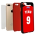 Personalized Russia Soccer Jersey Case for iPhone 7 Plus / 8 Plus – Hybrid – (Black Case, Red Silicone)
