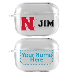 
Nebraska Cornhuskers Custom Clear Case for AirPods Pro