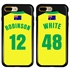 Personalized Australia Soccer Jersey Case for iPhone 7 Plus / 8 Plus – Hybrid – (Black Case, Black Silicone)
