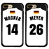 Personalized Germany Soccer Jersey Case for iPhone 7 Plus / 8 Plus – Hybrid – (Black Case, Black Silicone)
