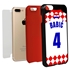 Personalized Croatia Soccer Jersey Case for iPhone 7 Plus / 8 Plus – Hybrid – (Black Case, Red Silicone)
