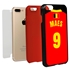 Personalized Belgium Soccer Jersey Case for iPhone 7 Plus / 8 Plus – Hybrid – (Black Case, Red Silicone)
