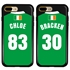 Personalized Ireland Soccer Jersey Case for iPhone 7 Plus / 8 Plus – Hybrid – (Black Case, Black Silicone)
