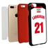 Personalized Iran Soccer Jersey Case for iPhone 7 Plus / 8 Plus – Hybrid – (Black Case, Red Silicone)
