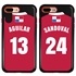 Personalized Panama Soccer Jersey Case for iPhone 7 Plus / 8 Plus – Hybrid – (Black Case, Red Silicone)
