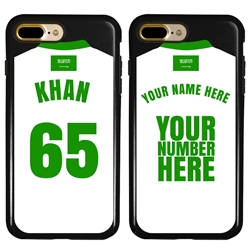 
Personalized Saudi Arabia Soccer Jersey Case for iPhone 7 Plus / 8 Plus – Hybrid – (Black Case, Black Silicone)