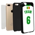 Personalized Senegal Soccer Jersey Case for iPhone 7 Plus / 8 Plus – Hybrid – (Black Case, Black Silicone)
