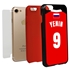 Personalized Russia Soccer Jersey Case for iPhone 7/8/SE – Hybrid – (Black Case, Red Silicone)
