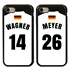 Personalized Germany Soccer Jersey Case for iPhone 7/8/SE – Hybrid – (Black Case, Black Silicone)
