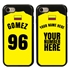 Personalized Colombia Soccer Jersey Case for iPhone 7/8/SE – Hybrid – (Black Case, Black Silicone)
