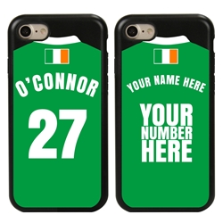
Personalized Ireland Soccer Jersey Case for iPhone 7/8/SE – Hybrid – (Black Case, Black Silicone)