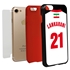 Personalized Iran Soccer Jersey Case for iPhone 7/8/SE – Hybrid – (Black Case, Red Silicone)
