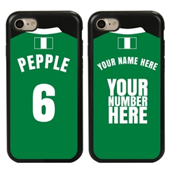 
Personalized Nigeria Soccer Jersey Case for iPhone 7/8/SE – Hybrid – (Black Case, Black Silicone)
