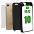 Personalized Saudi Arabia Soccer Jersey Case for iPhone 7/8/SE – Hybrid – (Black Case, Black Silicone)
