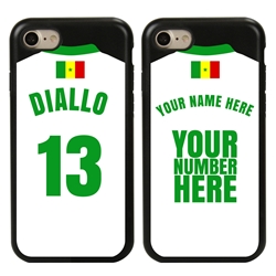 
Personalized Senegal Soccer Jersey Case for iPhone 7/8/SE – Hybrid – (Black Case, Black Silicone)