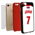 Personalized Serbia Soccer Jersey Case for iPhone 7/8/SE – Hybrid – (Black Case, Red Silicone)
