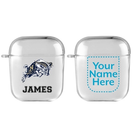 Navy Midshipmen Custom Clear Case for AirPods
