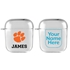 Clemson Tigers Custom Clear Case for AirPods
