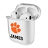 Clemson Tigers Custom Clear Case for AirPods
