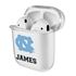 North Carolina Tar Heels Custom Clear Case for AirPods
