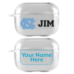 
North Carolina Tar Heels Custom Clear Case for AirPods Pro