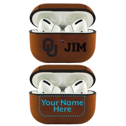 
Oklahoma Sooners Custom Leather Case for AirPods Pro