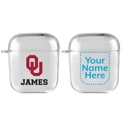
Oklahoma Sooners Custom Clear Case for AirPods