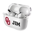 Oklahoma Sooners Custom Clear Case for AirPods Pro
