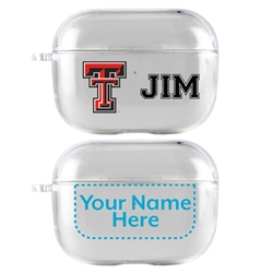 
Texas Tech Red Raiders Custom Clear Case for AirPods Pro