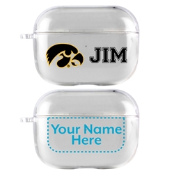 
Iowa Hawkeyes Custom Clear Case for AirPods Pro