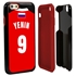 Personalized Russia Soccer Jersey Case for iPhone 6 / 6s – Hybrid – (Black Case, Red Silicone)

