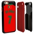 Personalized Portugal Soccer Jersey Case for iPhone 6 / 6s – Hybrid – (Black Case, Red Silicone)
