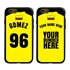 Personalized Colombia Soccer Jersey Case for iPhone 6 / 6s – Hybrid – (Black Case, Black Silicone)
