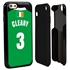 Personalized Ireland Soccer Jersey Case for iPhone 6 / 6s – Hybrid – (Black Case, Black Silicone)
