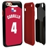Personalized Panama Soccer Jersey Case for iPhone 6 / 6s – Hybrid – (Black Case, Red Silicone)

