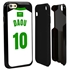 Personalized Saudi Arabia Soccer Jersey Case for iPhone 6 / 6s – Hybrid – (Black Case, Black Silicone)
