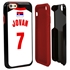 Personalized Serbia Soccer Jersey Case for iPhone 6 / 6s – Hybrid – (Black Case, Red Silicone)
