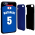 Personalized Japan Soccer Jersey Case for iPhone 6 Plus / 6s Plus – Hybrid – (Black Case, Blue Silicone)
