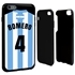 Personalized Argentina Soccer Jersey Case for iPhone 6 Plus / 6s Plus – Hybrid – (Black Case, Black Silicone)
