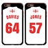 Personalized England Soccer Jersey Case for iPhone 6 Plus / 6s Plus – Hybrid – (Black Case, Red Silicone)
