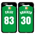 Personalized Ireland Soccer Jersey Case for iPhone 6 Plus / 6s Plus – Hybrid – (Black Case, Black Silicone)
