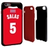 Personalized Costa Rica Soccer Jersey Case for iPhone 6 Plus / 6s Plus – Hybrid – (Black Case, Red Silicone)
