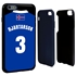 Personalized Iceland Soccer Jersey Case for iPhone 6 Plus / 6s Plus – Hybrid – (Black Case, Dark Blue Silicone)
