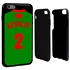 Personalized Morocco Soccer Jersey Case for iPhone 6 Plus / 6s Plus – Hybrid – (Black Case, Black Silicone)
