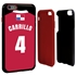 Personalized Panama Soccer Jersey Case for iPhone 6 Plus / 6s Plus – Hybrid – (Black Case, Red Silicone)
