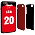 Personalized Tunisia Soccer Jersey Case for iPhone 6 Plus / 6s Plus – Hybrid – (Black Case, Red Silicone)
