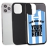 Personalized Argentina Soccer Jersey Case for iPhone 12 / 12 Pro – Hybrid – (Black Case, Black Silicone)
